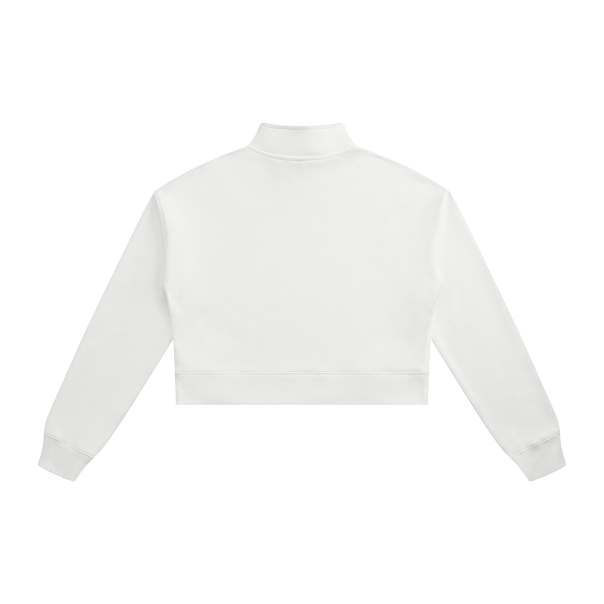 Women Trust Logo Cropped Half-Zip