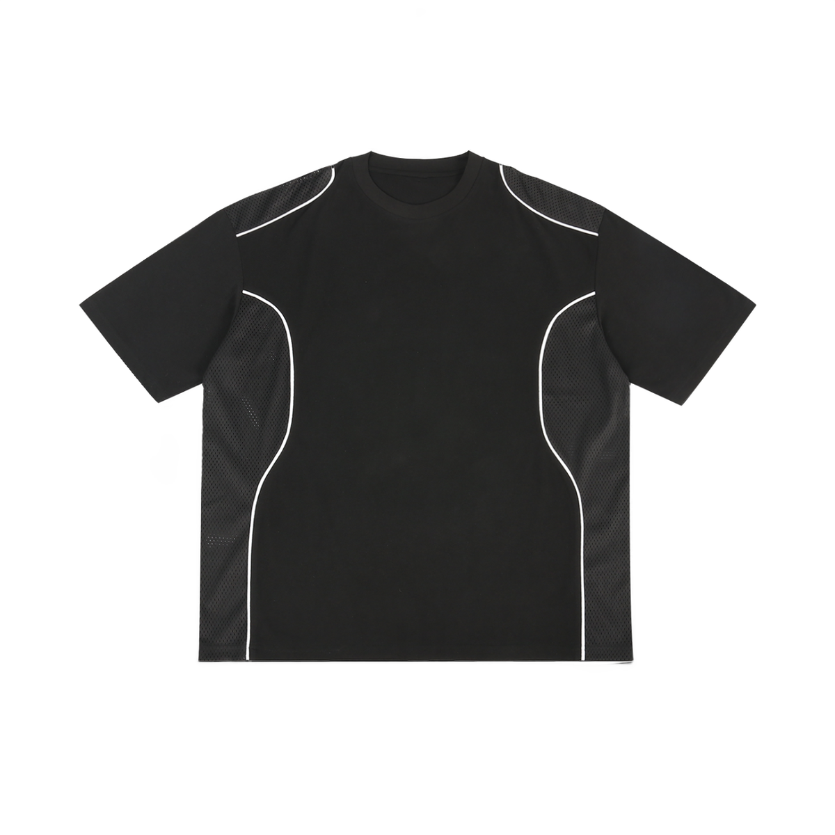 Contrast Piped Panel Trust T-Shirt