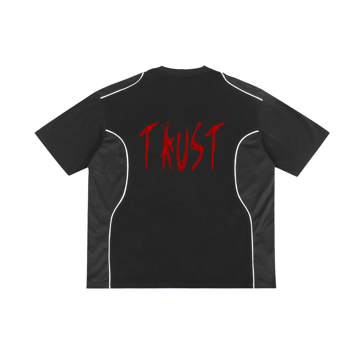 Contrast Piped Panel Trust T-Shirt