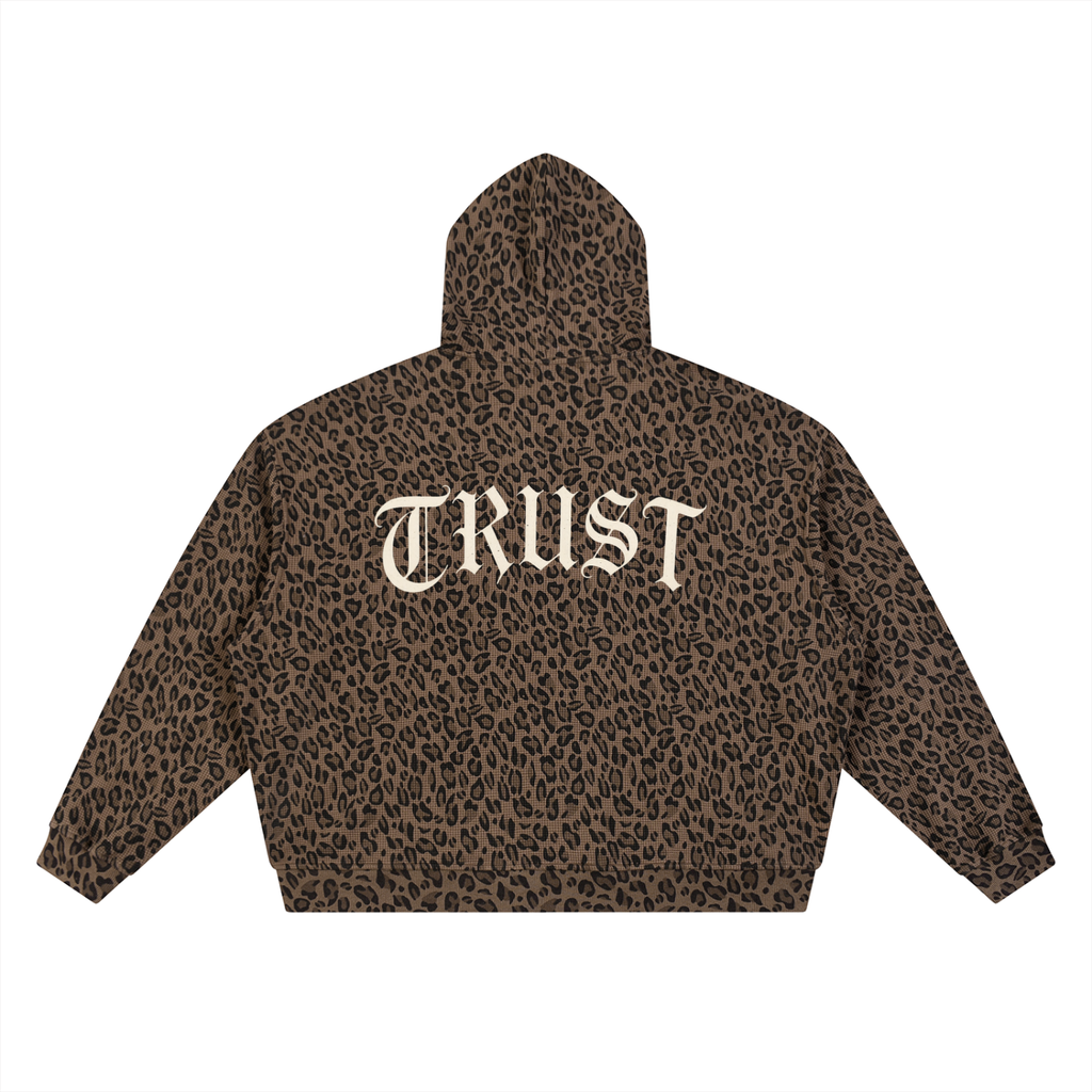 Trust Leopard Print Hoodies